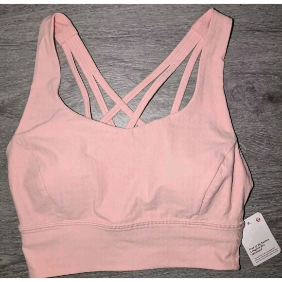 Lululemon Womens Bra Size 4 Free to Be Serene Longline Jaquard C/D NWT Ship Fast - Picture 3 of 15